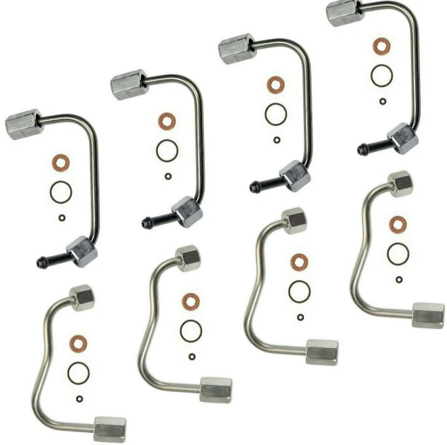 8*FUEL INJECTION LINE Set for 1119 6.7L Ford Powerstroke Injector Seal