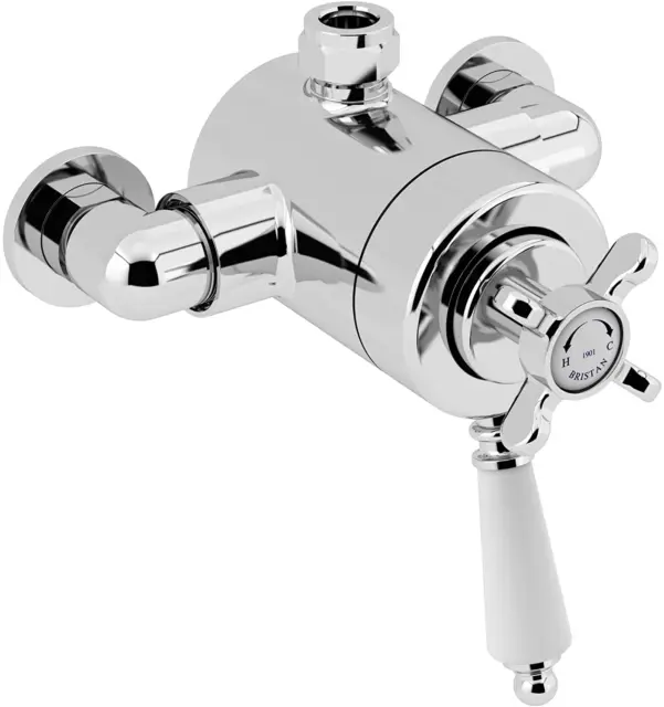 Bristan 1901 Exposed Concentric Chrome Top Outlet Shower Valve Only - RRP£518.87