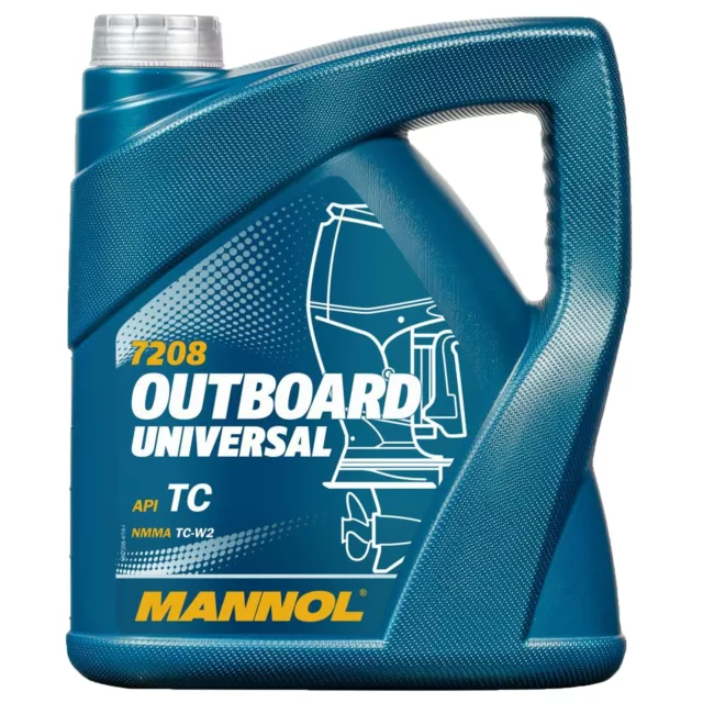 4 LITER MANNOL OUTBOARD UNIVERSAL 2-TAKT BOOTSÖL JET SKI AUßENBORDER ÖL MISCHÖL