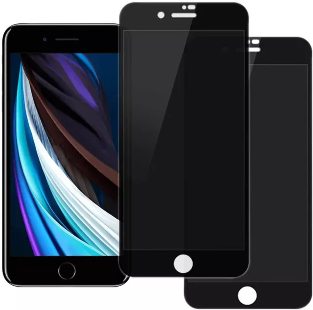 2x iPhone 8 / iPhone 7 Sichtschutz Schutzfolie Display Schutzglas Panzerfolie