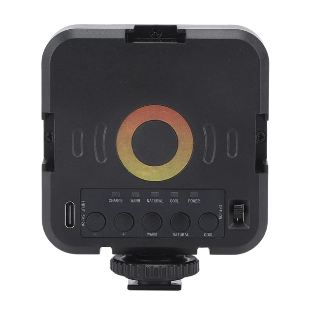Luz LED para cámara a todo color fotografía portátil iluminación modo 3 iluminación