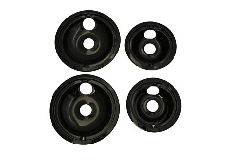 KITCHEN BASICS 101 WB31M20 and WB31M19 Range Cooktop Porcelain Drip Pans for ...