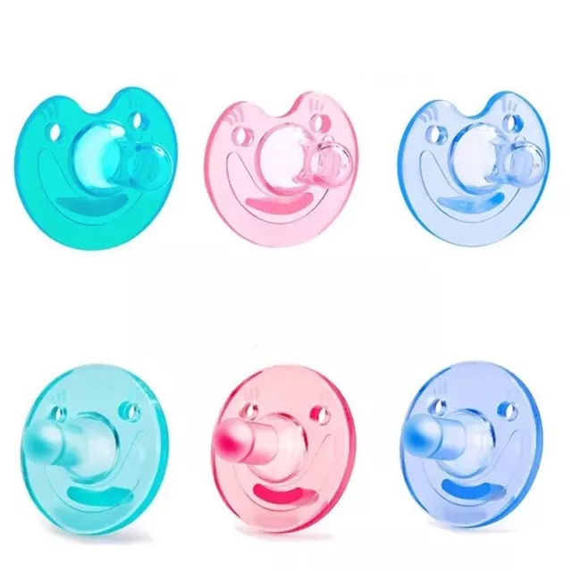 1/3PCS Newborn Kid Baby Orthodontic Dummy Pacifier Silicone Teat Nipple Soothers