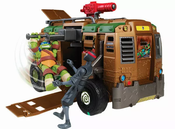 Teenage Mutant Ninja Turtles Shellraiser Vehicle With Leonardo Figure- Brand New 3