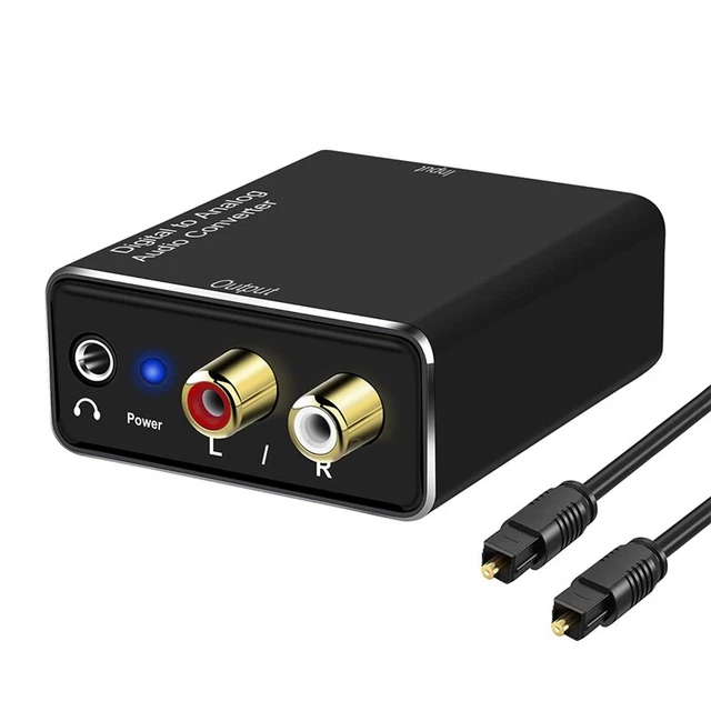 2X(Digital to Analog Audio Converter,DAC Digital SPDIF Optical to Analog L/R RCA