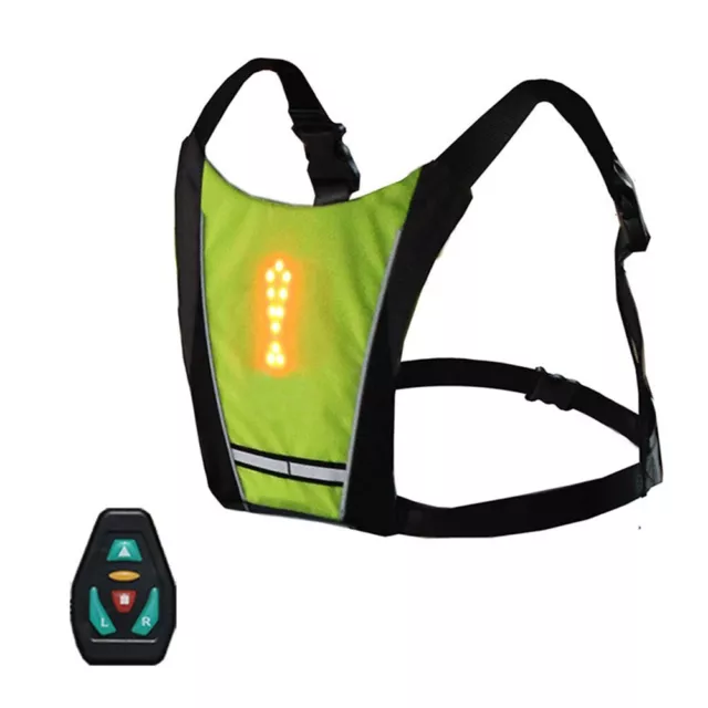 USB Rechargeable Reflective Backpack with Wireless Control LED Signals