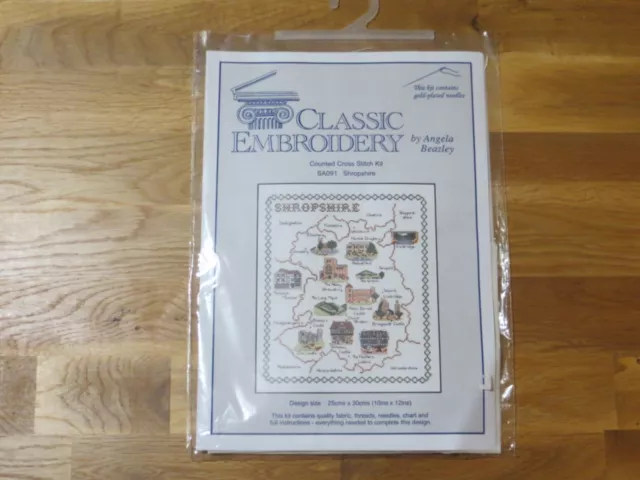 Classic Embroidery Cross Stitch Kit  SA091 Shropshire Angela Beazley