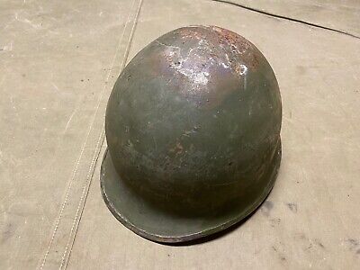 Original Wwii Us Army M1 Front Seam Swivel Bail Helmet