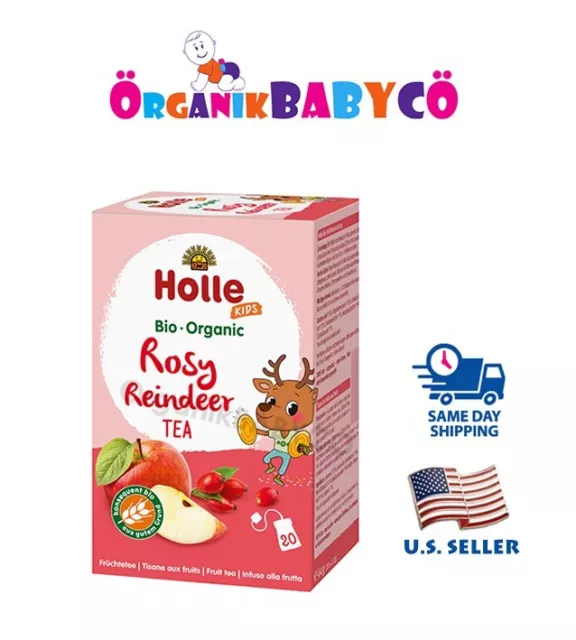 Holle Organic Rose Reindeer Tea From 3 years of age - FREE Shipping!