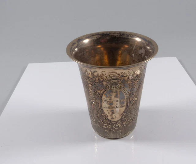 BECHER SILBER UM 1850 Silberbecher datiert 1854 EUR 198,50 - PicClick DE