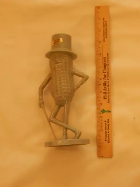 Vintage Mr. Peanut Grey Plastic Bank Souvenir Of Atlantic City Nj