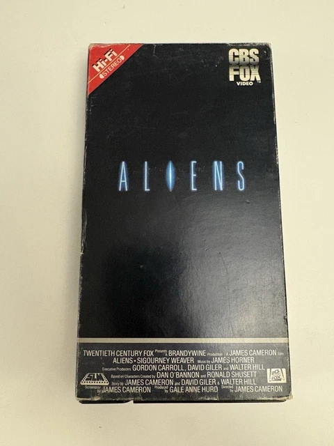 ALIENS 1986 VHS CBS/Fox 1987 Sci-Fi Red Label Sigourney Weaver $24.99 ...