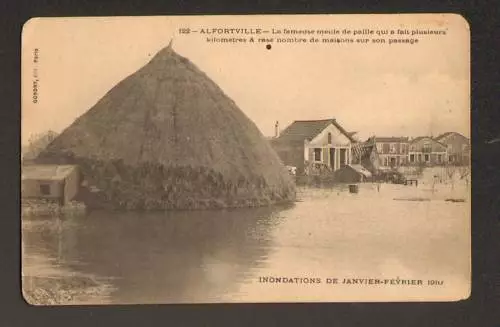 ALFORTVILLE inondation 1910 (94) MEULE & VILLA detruite
