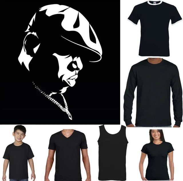 T-shirt Biggie Smalls Notorious B.I.G. Hip Hop - Imprimé DTG, Coton, Tailles S à 3XL, Unisexe