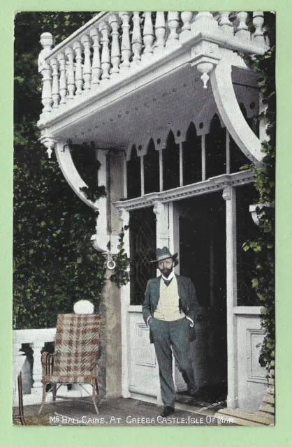 [9410] Isle Of Man Colored 1906? Postcard Mr. Hall Caine At Greeba Castle