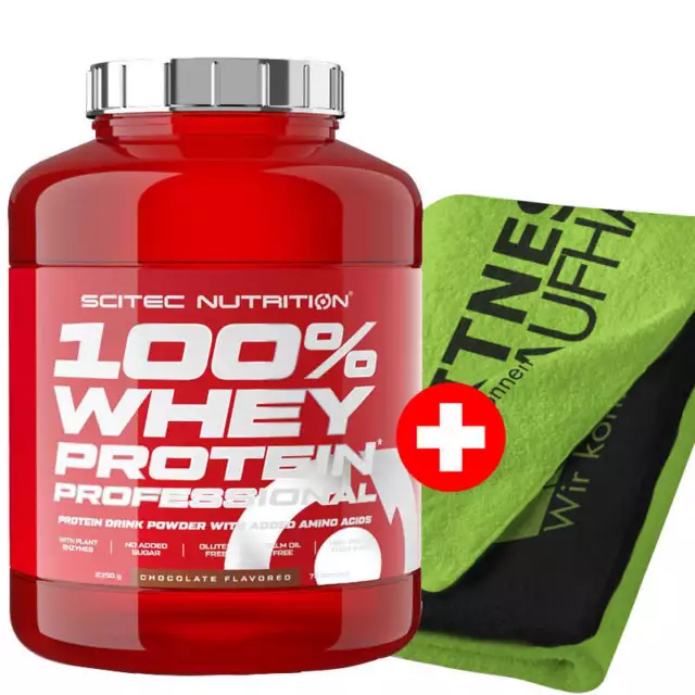 Scitec Nutrition 100% Whey Protein Professional 2350g Eiweiss + Handtuch