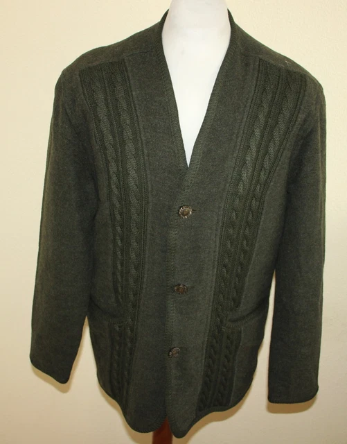 PIERRE CARDIN ZOPF  WOLLE TIROLER TRACHTEN OUTDOOR WALK JACKE HERREN ca Gr. 52