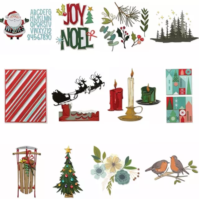 Christmas Tree Deer Metal Cutting Dies Stencils DIY Scrapbooking Embossing Craft