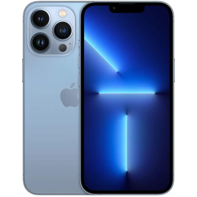 Apple iPhone 13 Pro 512GB Sierra Blue Unlocked Refurbished Pristine - NO FACE ID