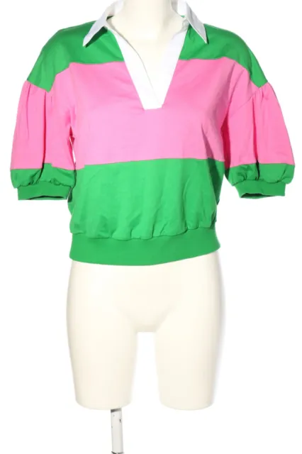 KATE SPADE Cropped Shirt donna taglia DE 36 look casual verde-bianco-rosa