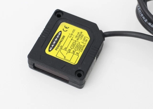 BANNER   PD45VP6C200Q   PHOTOELECTRIC LASER SENSOR 10-30 VDC 150 mA
