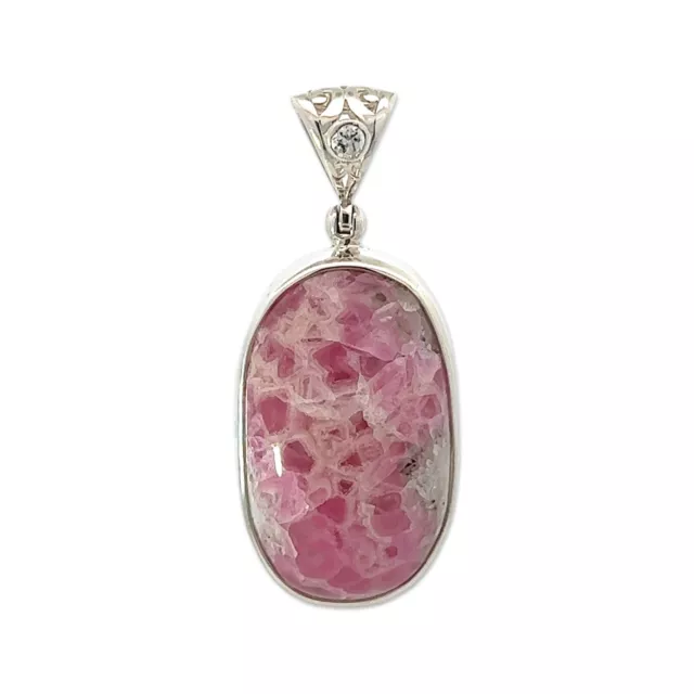 Pink Cobalto Calcite Pendant Necklace by Stones Desire