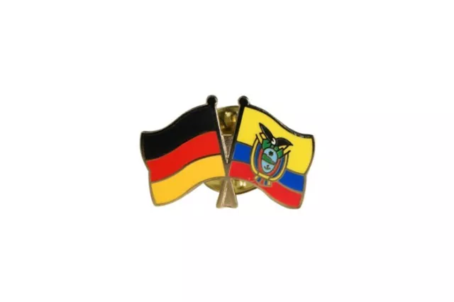 Deutschland - Ecuador Flaggen Pin Fahnen Pins Fahnenpin Flaggenpin Anstecker