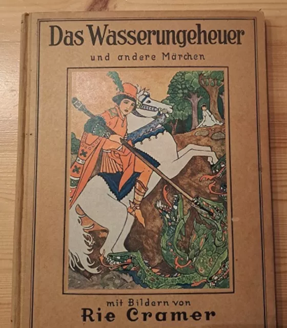 Illustriertes Märchenbuch DAS WASSERUNGEHEUER UND ANDERE MÄRCHEN Anton 1925 Z1/2