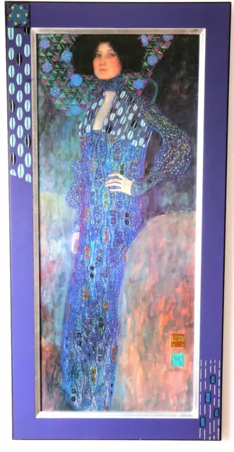 Gustav Klimt_Bildnis der Emilie Flöge_134x65cm_Ölgemälde_Schleiper & Fils_Repro