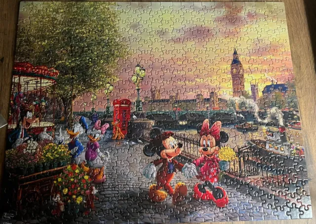 Thomas Kinkade Jigsaw Disney Mickey & Minnie in London 500 Peices - US EXCL