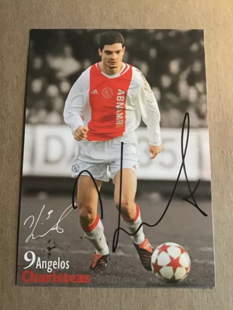 Angelos Charisteas, Greece 🇬🇷   Ajax Amsterdam 2004/05 hand signed