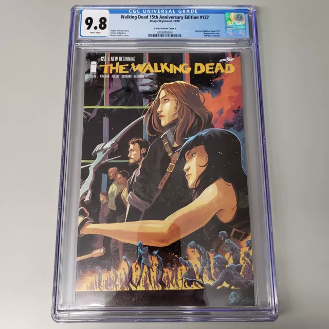 Walking Dead 15th Anniversary #127 CGC 9.8 Scalera Variant Cover Image 2018