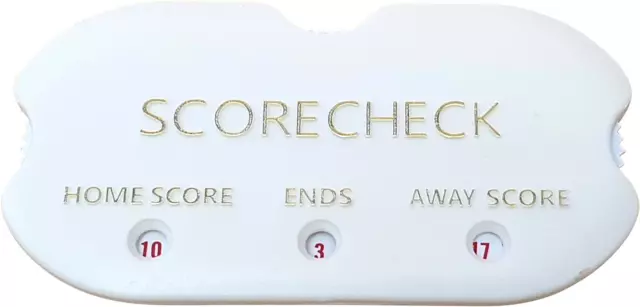 Acclaim Pocket Bowls Scorer Scorecheck White Gold Print Opponents And Own Score