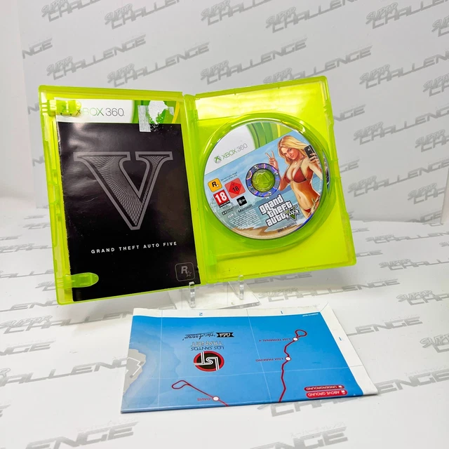Grand Theft Auto V X360 Xbox 360 Rockstar PAL/UK Entrambi i dischi + Mappa + Manuale 3