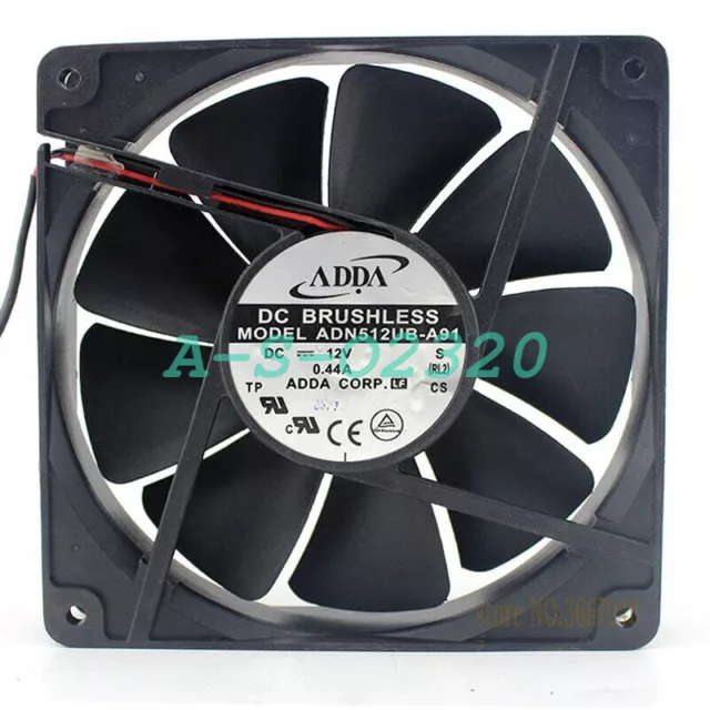 ADDA ADN512UB-A91 fan 13525 130*130*25mm 13.5cm DC 12V 0.44A  fan free shipping