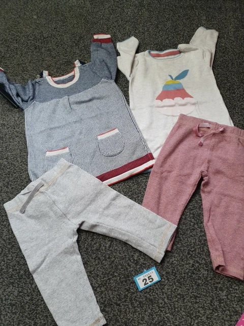 Girls 6-9 Months Clothes Bundle Tops And Leggings  (B25)