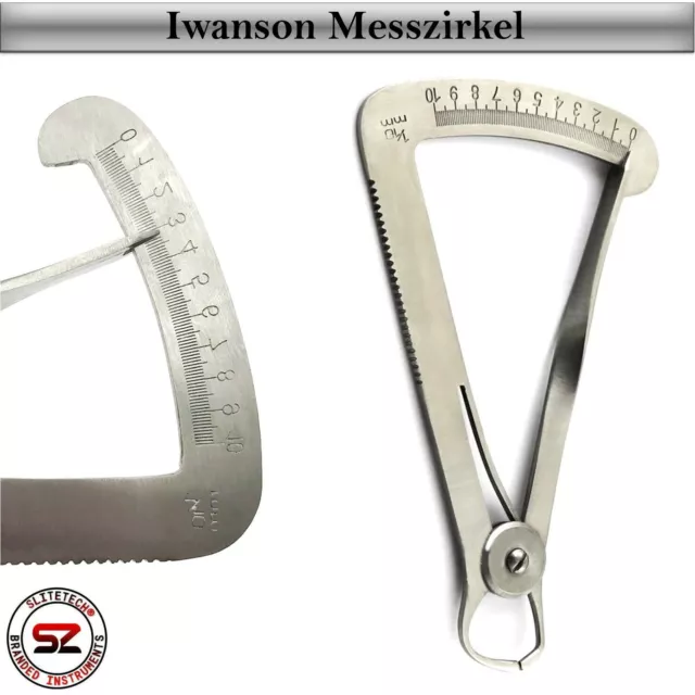 Messzirkel Tasterzirkel Iwanson Zahntechnik KFO Zahnarzt Wachs Wax Dental ZANGE