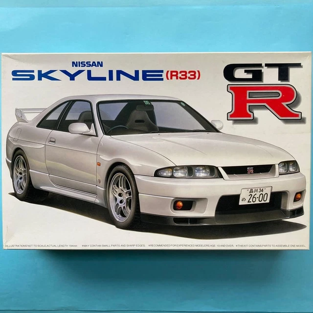 FUJIMI 124 R33 Skyline GT R Plastikmodell ungeöffneter Bausatz ...