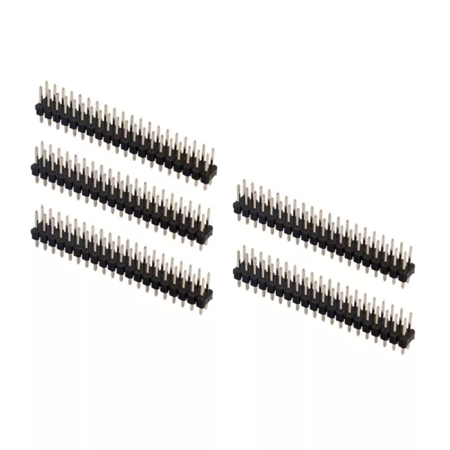 5Pcs Break-away 0.1" 2x20-pin Strip Male Header for Zero GPIO