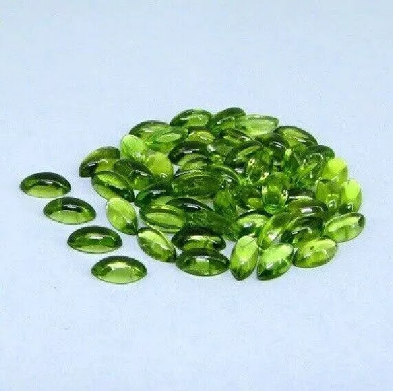 Cabujón de marquesa de peridoto natural de 3x6 mm a 4x8 mm al por mayor de...