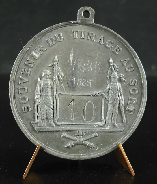 Médaille Française Bronze – Souvenir Tirage Au Sort Classe 1899 (123-19/A14-55)