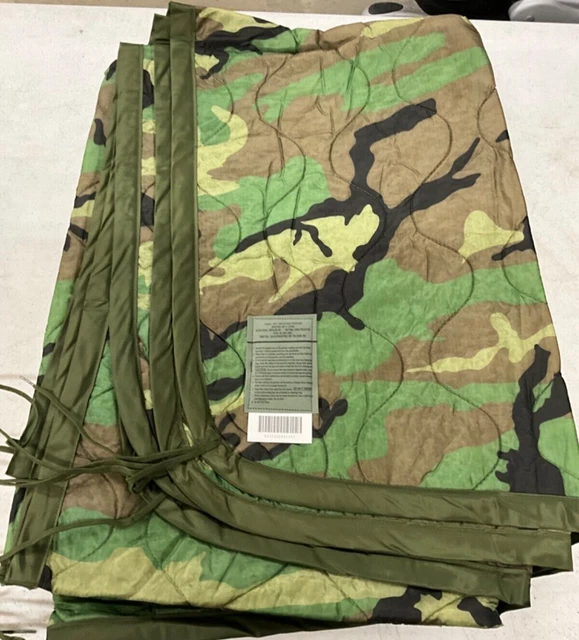 BRAND NEW USGI Poncho Liner Woobie Woodland Camo (Made in USA) with Tag
