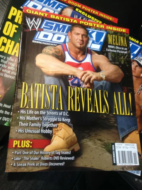 WWE WWF SMACKDOWN Magazine - November 2005 - Batista