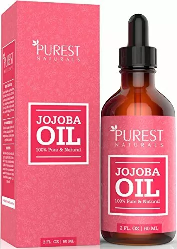 Purest Naturals Jojoba Oil - 2 fl oz. - Makeup Remover - Massage Oil, Etc.