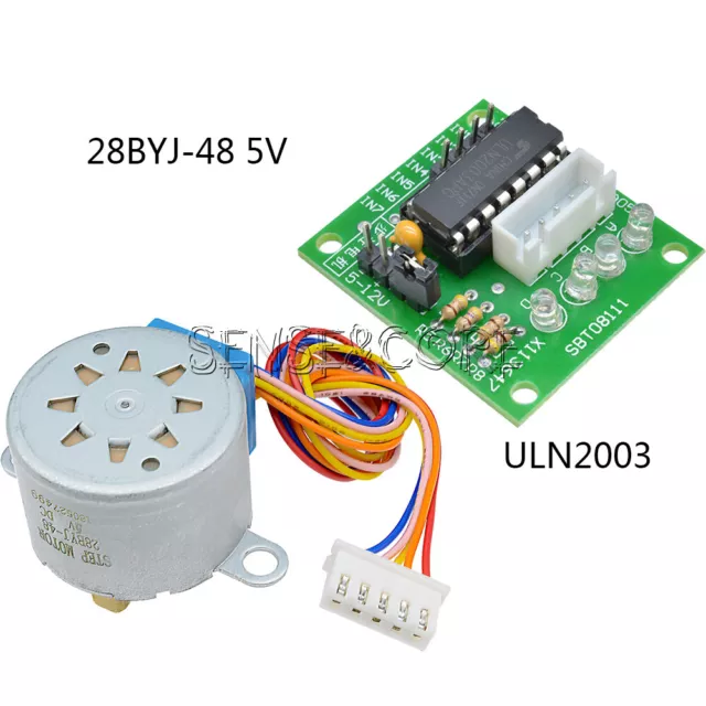 Schrittmotor Stepper Motor 28BYJ-48 5V Treiberplatine ULN2003 für Arduino