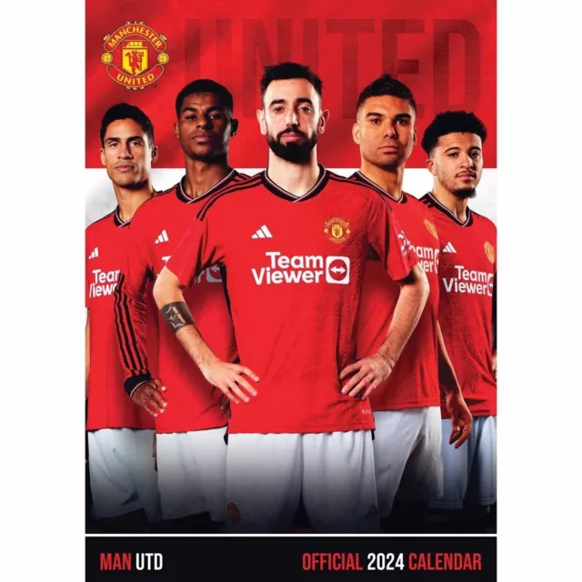 Manchester United FC 2024 A3 Calendar man Utd