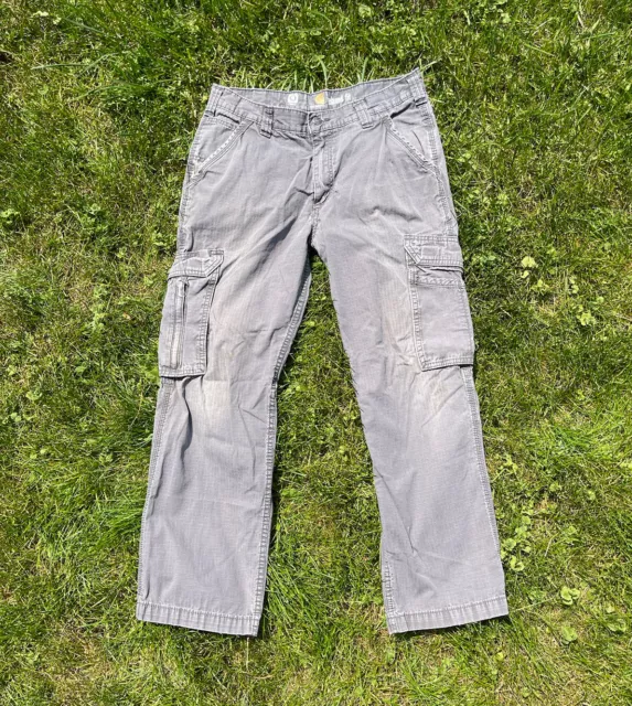 CARHARTT FORCE RELAXED Fit Ripstop Cargo Pants Mens Size 33 x 30 Cotton ...