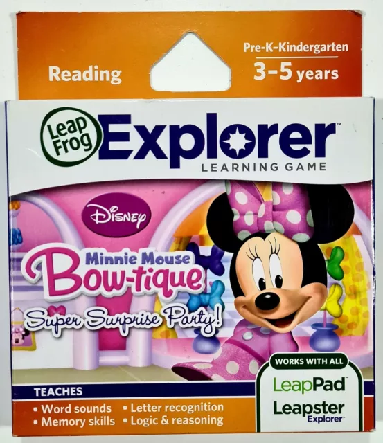 Leap Frog Explorer DISNEY MINNIE MOUSE BOW-TIQUE Neu! Explorer/Leapster/Leappad