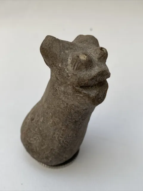 Antique Zoomorphic Pottery Pestle Grinder South American?,Pre Colombian?