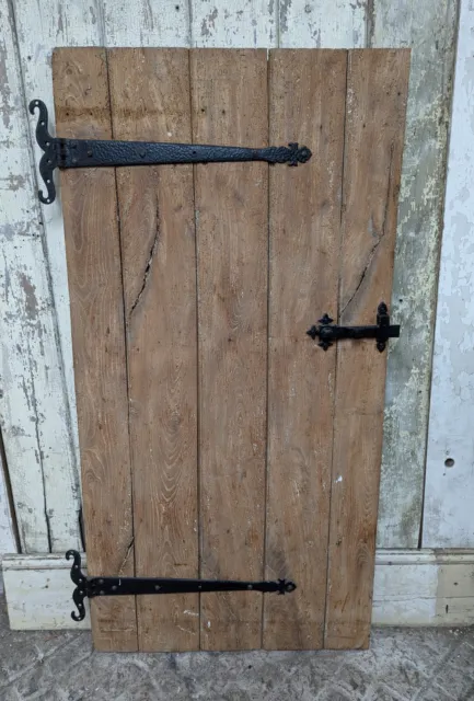 A Petite Reclaimed Antique Rustic Elm Plank Cupboard Door  Cs0130